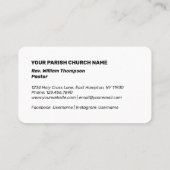 シンプルモダン教教会 名刺 (裏面)