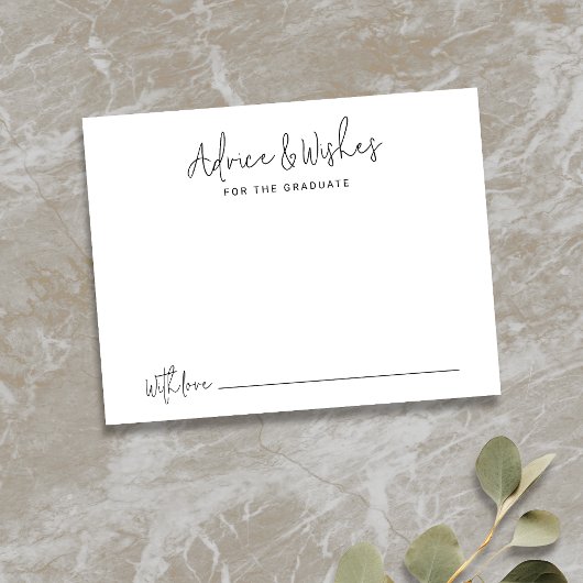 シンプルモダン教科大学院アドバイス ノートカード