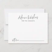 シンプルモダン教科大学院アドバイス ノートカード (正面)