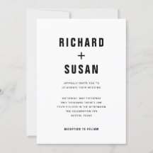 シンプルモダン文字 |白黒結婚の