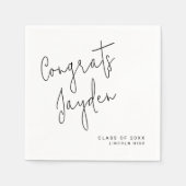 シンプルモダン文科大学院 スタンダードカクテルナプキン (正面)