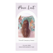 シンプルモダン旅行業者価格表 ラックカード (正面)