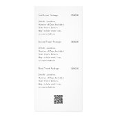 シンプルモダン旅行業者価格表 ラックカード (裏面)