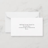 シンプルモダン書結婚の予算 ノートカード (裏面)