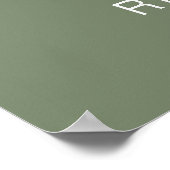 シンプルモダン書結婚の歓迎 ポスター (角)