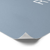 シンプルモダン書結婚の歓迎 ポスター (角)