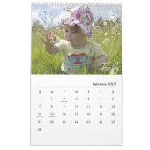 シンプルモダン書道2025写真カレンダー カレンダー (2月 2027)