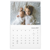 シンプルモダン書道2025写真カレンダー カレンダー (1月 2027)