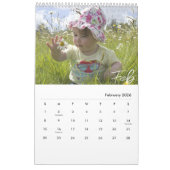 シンプルモダン書道2025写真カレンダー カレンダー (2月 2026)