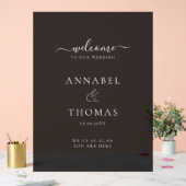 シンプルモダン書「ようこそ」結婚の アクリルサイン (ウェディング)