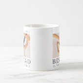 シンプルモダン最高のシックカスタムパパ写真 コーヒーマグカップ (中央)