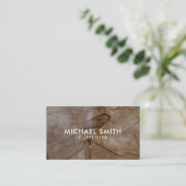 シンプルモダン木大工 名刺 (スタンド正面)