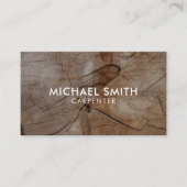 シンプルモダン木大工 名刺 (正面)