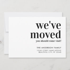 シンプルモダン来Visit Photo Moving 案内状