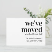 シンプルモダン来Visit Photo Moving 案内状 (スタンド正面)