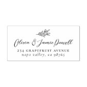 シンプルモダン植物学夫婦の住結婚所 ラバースタンプ (インプリント)