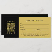 シンプルモダン業QRコード商品券 (正面/裏面)