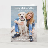 シンプルモダン母の日の写真カスタム シーズンカード (正面)