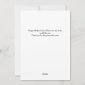 シンプルモダン母の日写真家族コラージュ シーズンカード (裏面)