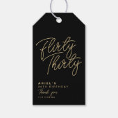 シンプルモダン気のあるそぶりをした三十パーソナライズされた ギフトタグ (正面)