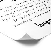 シンプルモダン深夜おむつ | クラシックシャワー ポスター (角)