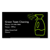 シンプルモダン清掃サービス マグネット名刺 (正面)