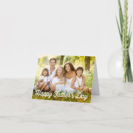 シンプルモダン父の日の写真カード シーズンカード