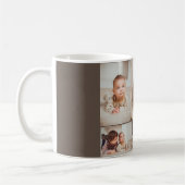 シンプルモダン父の日の写真ファミリーコラージュカー コーヒーマグカップ (左)