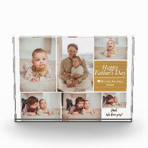 シンプルモダン父の日の写真ファミリーコラージュカー