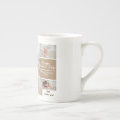 シンプルモダン父の日の写真ファミリーコラージュカー ボーンチャイナマグカップ (右)