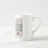 シンプルモダン父の日の写真ファミリーコラージュカー ボーンチャイナマグカップ (右)