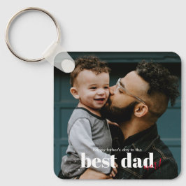 シンプルモダン父の日の最高のパパ キーホルダー