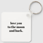 シンプルモダン父の日の最高のパパ キーホルダー (裏面)