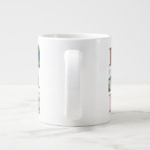 シンプルモダン父の日パパ3写真家族 ジャンボコーヒーマグカップ (裏面)