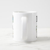 シンプルモダン父の日パパ3写真家族 ジャンボコーヒーマグカップ (裏面)