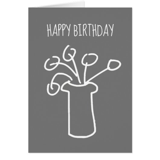 シンプルモダン白の花 (正面)