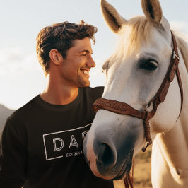 シンプルモダン白フレームパパセット2024 Tシャツ