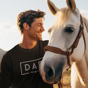 シンプルモダン白フレームパパセット2024 Tシャツ