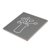 シンプルモダン白灰色 タイル (側面)