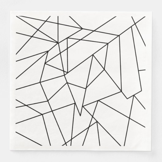 シンプルモダン白黒の幾何学模様 (正面)