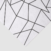 シンプルモダン白黒の幾何学模様 薄葉紙 (詳細)