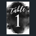 シンプルモダン白黒の水色 テーブルナンバー<br><div class="desc">これらのシンプル黒モダン白の水色のテーブル番号カードはあなたのイベントテーブルに完璧な追加を行う。水の色与えはデザインの保しかし見モダンた。このテーブル番号デザインはミニマリストに最適。</div>