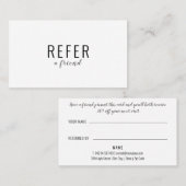 シンプルモダン白黒ビジネス 紹介カード (正面/裏面)