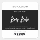 シンプルモダン白黒 スクエアシール (正面)