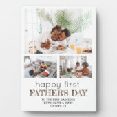 シンプルモダン第1父の日3写真 フォトプラーク (正面)