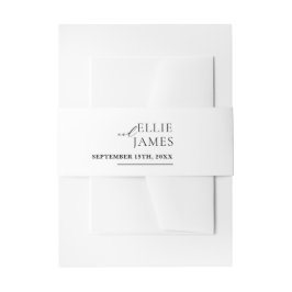 シンプルモダン結婚の 招待状ベリーバンド