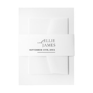 シンプルモダン結婚の 招待状ベリーバンド