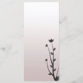 シンプルモダン結婚エレガント離れメニュー プログラム (裏面)