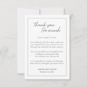 シンプルモダン結婚サンキューカード サンキューカード (正面)