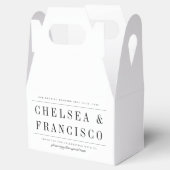 シンプルモダン結婚タイポグラフィ フェイバーボックス (オープン)